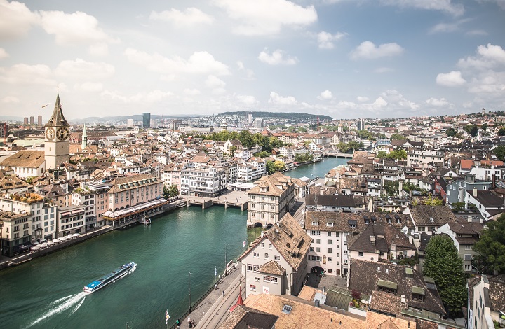 General view, old town Zurich Tourism